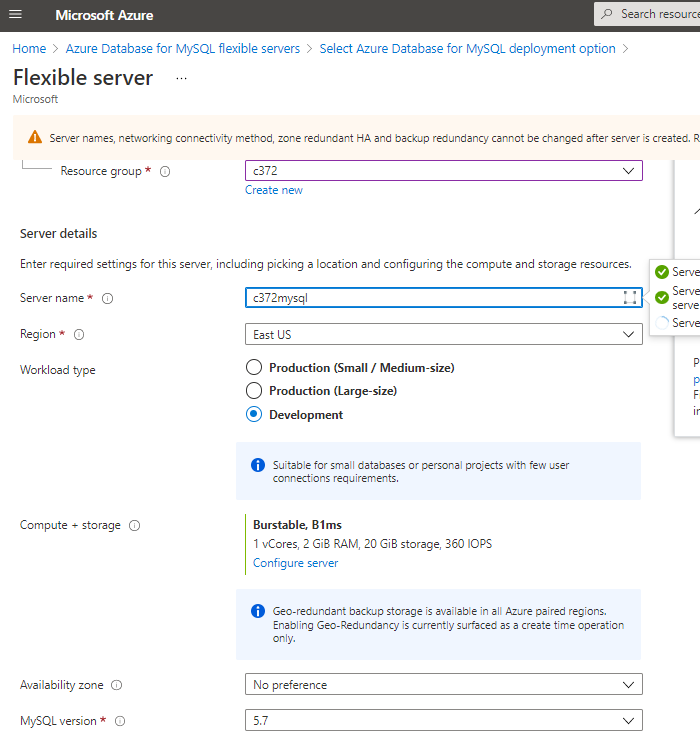 Deploying a Spring application to Azure Cloud
